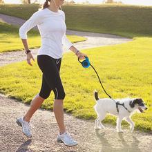 Hlopaw Pet Automatic Telescopic Leash – One-Hand Brake & Lock Retractable Rope for Small & Medium Dogs