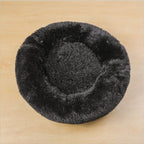 Hlopaw Dog Beds for Small Dogs – Round Plush Pet Nest Mat, Calming Donut Puppy & Cat Bed
