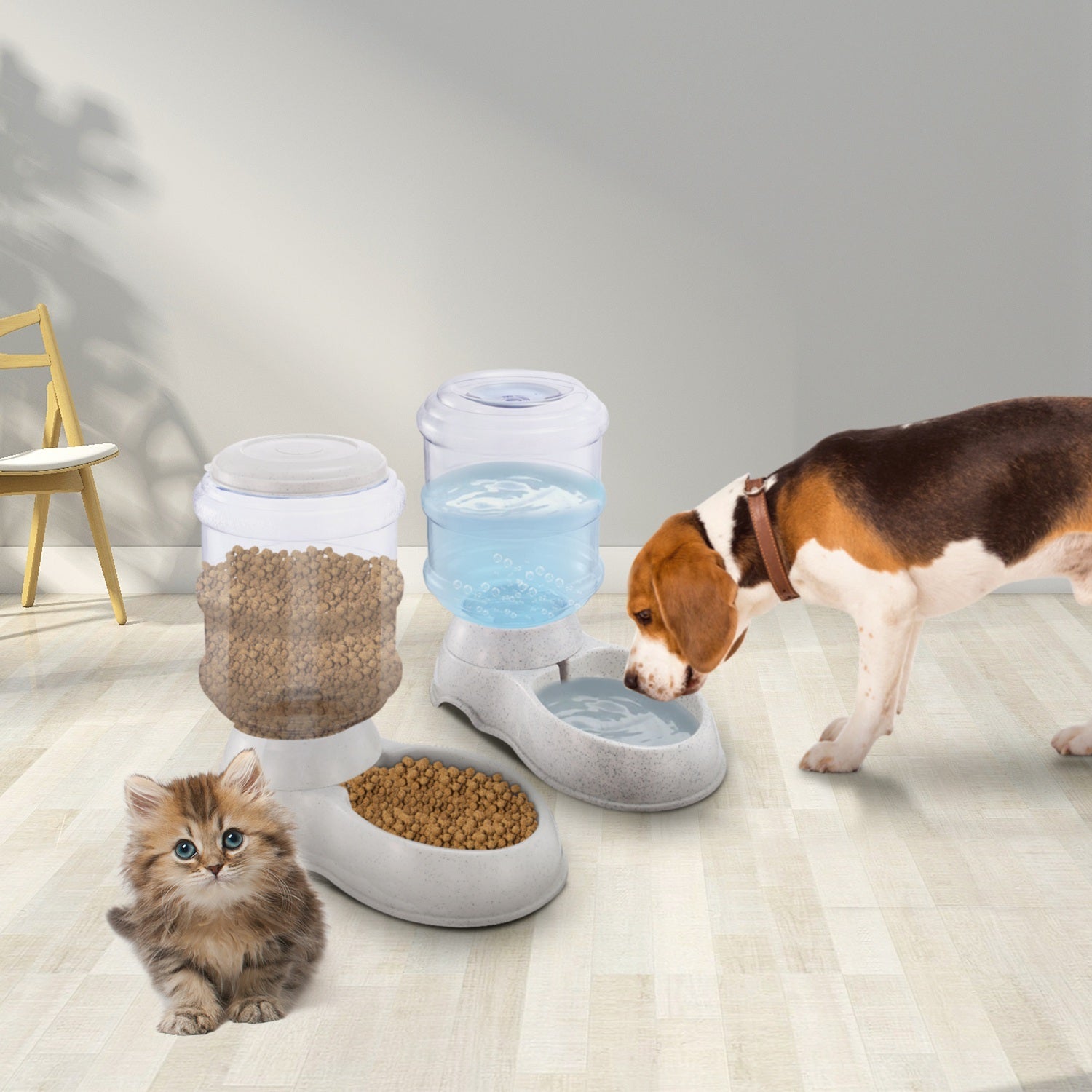 Hlopaw 3.5L Automatic Pet Water Dispenser – Self-Dispensing Gravity Water Feeder for Cats & Dogs