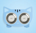 Hlopaw Anti-Falling Cat Dog Feeding Water Bowl – Non-Slip, Tilted Pet Bowl for Easy Eating & Drinking