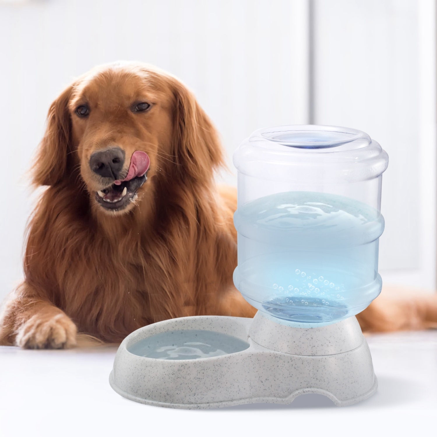 Hlopaw 3.5L Automatic Pet Water Dispenser – Self-Dispensing Gravity Water Feeder for Cats & Dogs