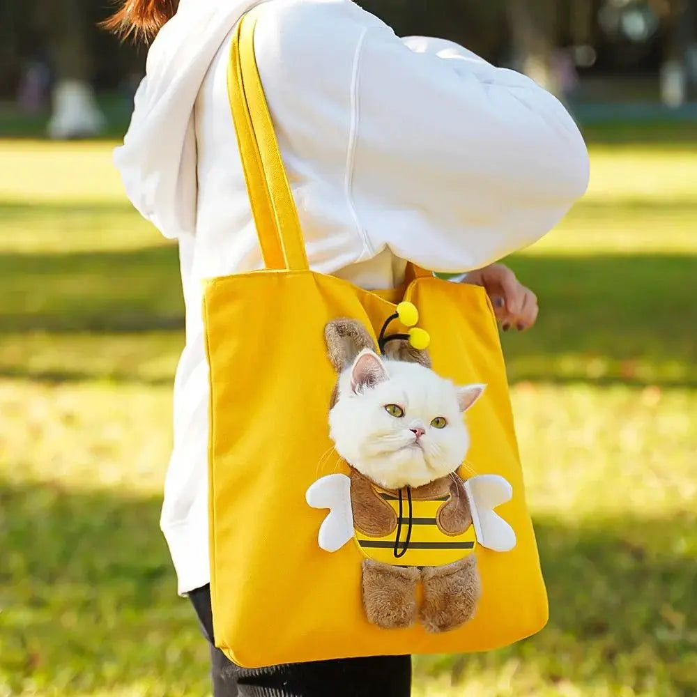 Portable Crossbody Pet Outing Bag Single Shoulder Can Be Exposed Cat Bag Small Dog Bag Carrying Cat