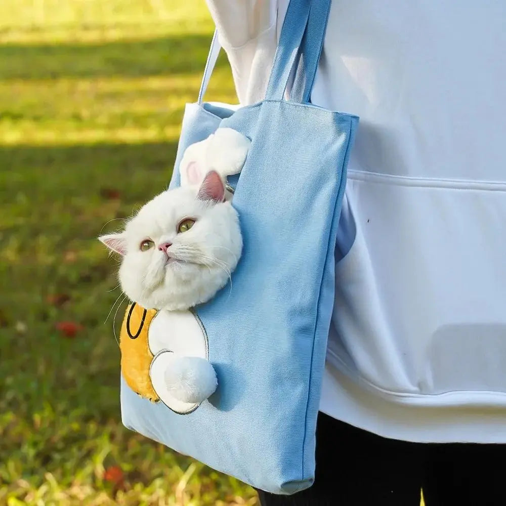 Portable Crossbody Pet Outing Bag Single Shoulder Can Be Exposed Cat Bag Small Dog Bag Carrying Cat