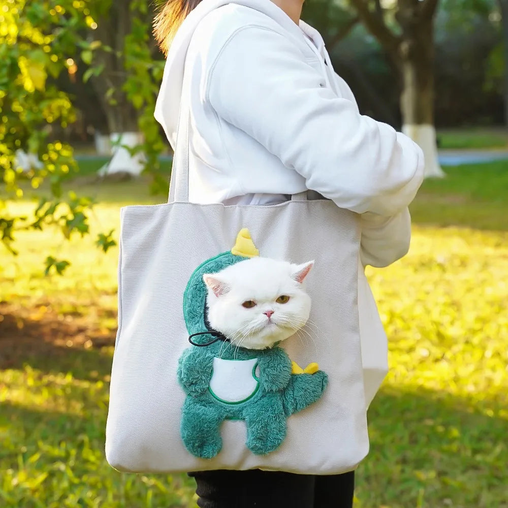 Portable Crossbody Pet Outing Bag Single Shoulder Can Be Exposed Cat Bag Small Dog Bag Carrying Cat