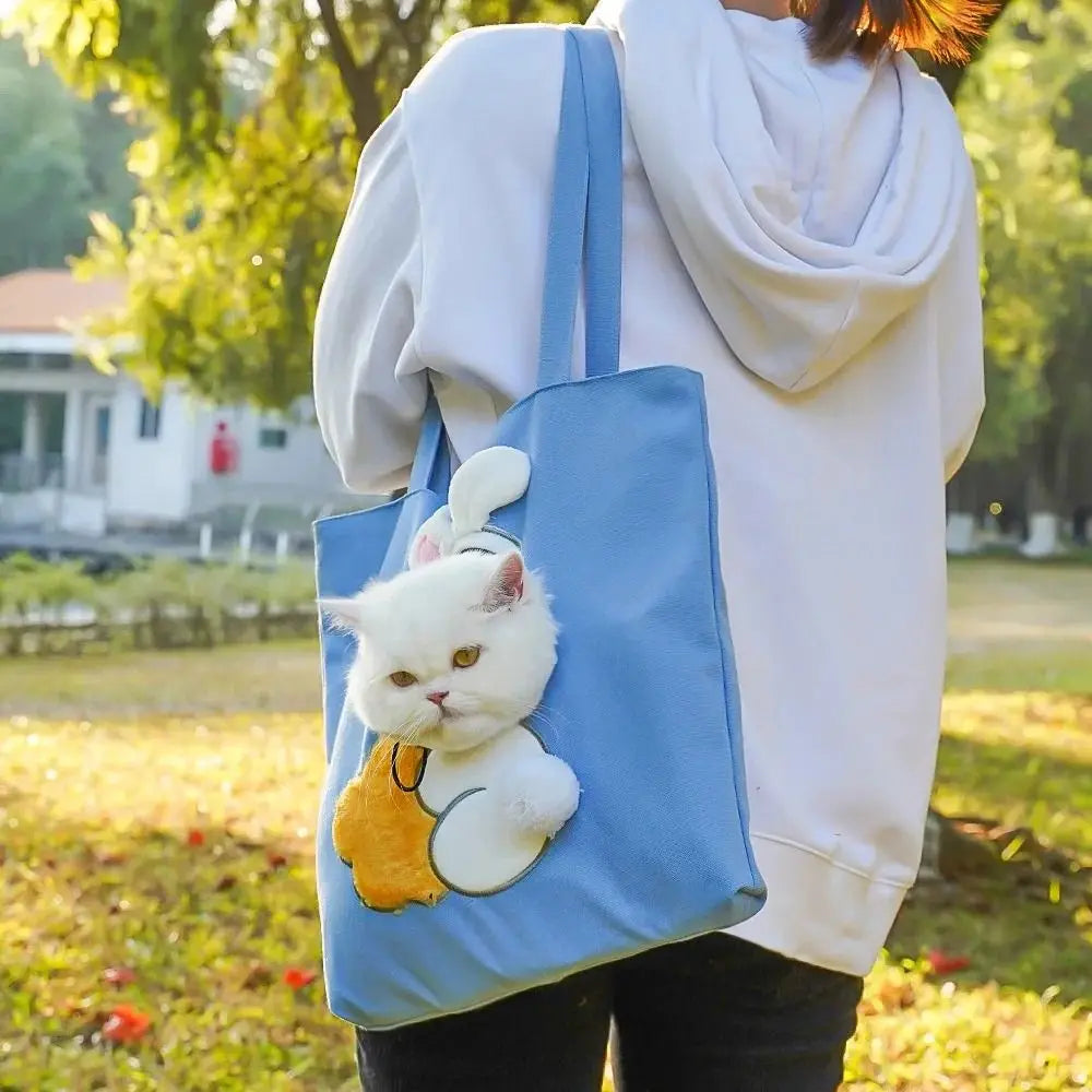 Portable Crossbody Pet Outing Bag Single Shoulder Can Be Exposed Cat Bag Small Dog Bag Carrying Cat