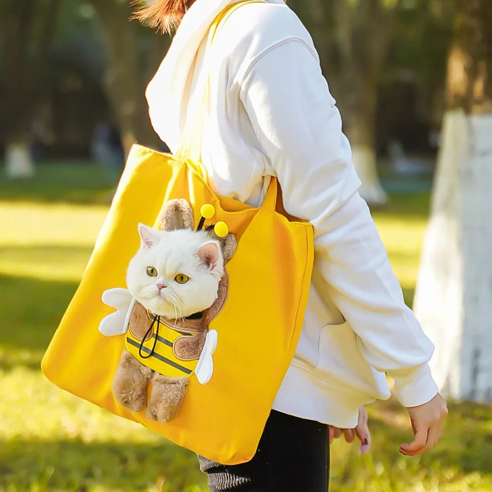 Portable Crossbody Pet Outing Bag Single Shoulder Can Be Exposed Cat Bag Small Dog Bag Carrying Cat