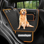 Hlopaw Orange Hard Board Pet Car Seat Mat – Durable Rear Seat Travel Bed & Cushion for Dogs and Cats