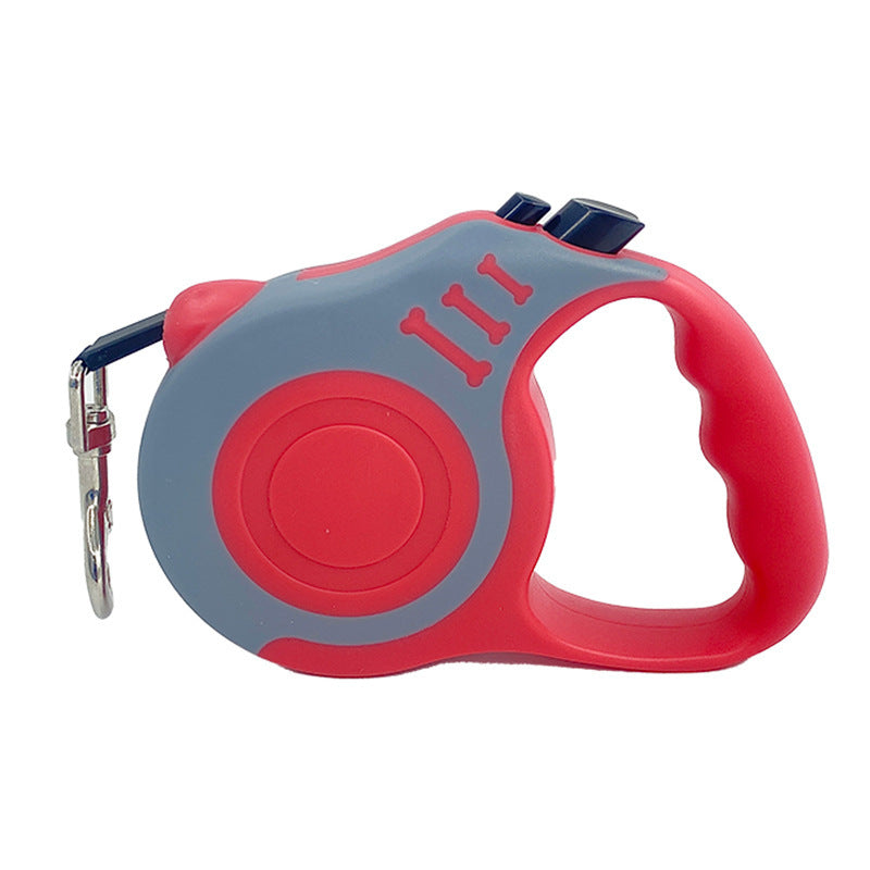 Hlopaw Pet Automatic Telescopic Leash – One-Hand Brake & Lock Retractable Rope for Small & Medium Dogs