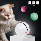 Hlopaw LED Laser Rolling Cat Toy – Smart Electronic Ball with Feathers, Catnip & USB Rechargeable Design